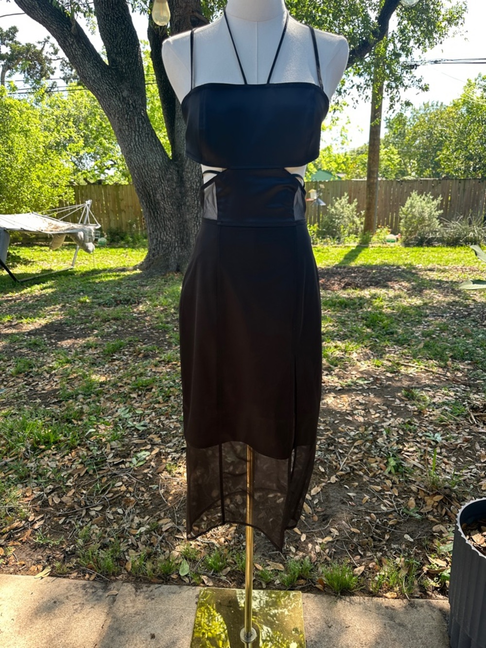 Calvin Klein Jeans Black Dress with Light Blue Label